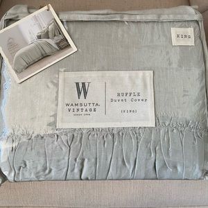 LINEN DUVET COVER - KING